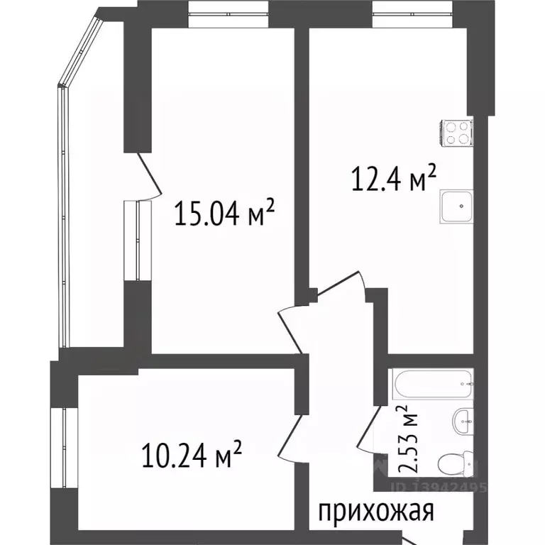 2-к кв. Бурятия, Улан-Удэ ул. Модогоева, 6 (69.0 м) - Фото 1