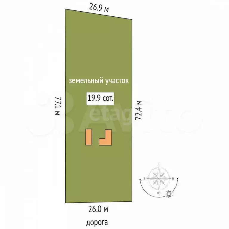 Дом 22,5 м на участке 19,9 сот. - Фото 0