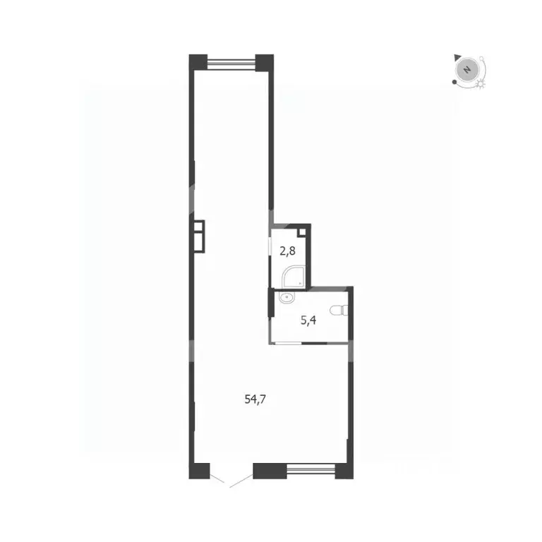 Помещение свободного назначения в Москва 3-я оч., Шагал жилой ... - Фото 2