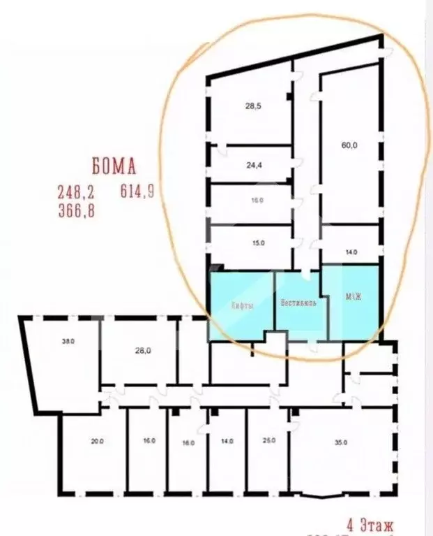Офис в Москва ул. Остоженка, 28 (248 м) - Фото 2