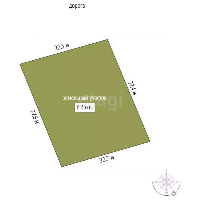 Участок в Крым, Ленинский район, с. Калиновка ул. Абденановой (6.31 ... - Фото 2