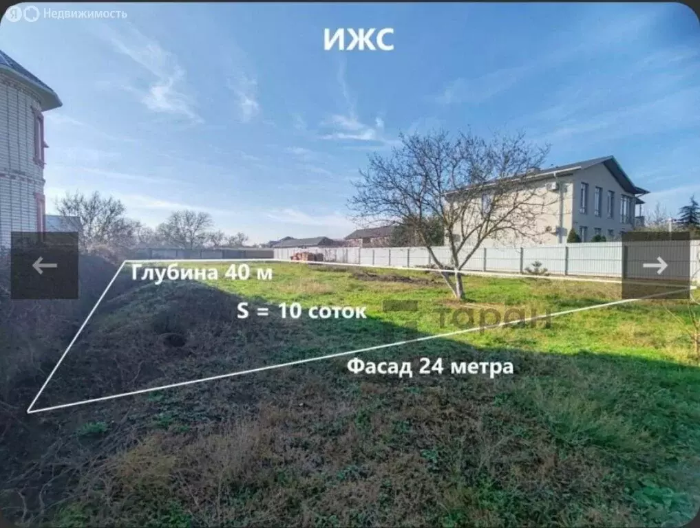 Участок в посёлок Кучугуры, Рабочая улица, 66 (10 м) - Фото 1