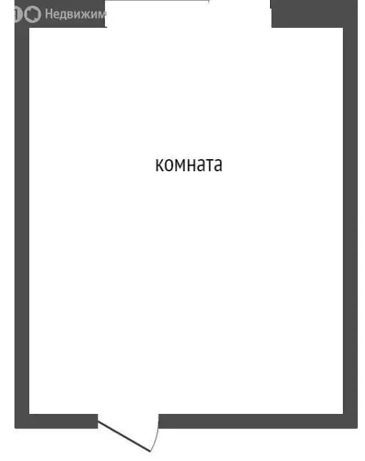 1к в -комнатной квартире (18.3 м) - Фото 1
