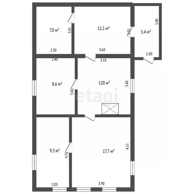 Дом в Омская область, Любинский рп ул. Южная, 149 (48 м) - Фото 2