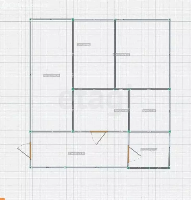 Дом в посёлок Якшанга, улица Кирова (52 м) - Фото 1