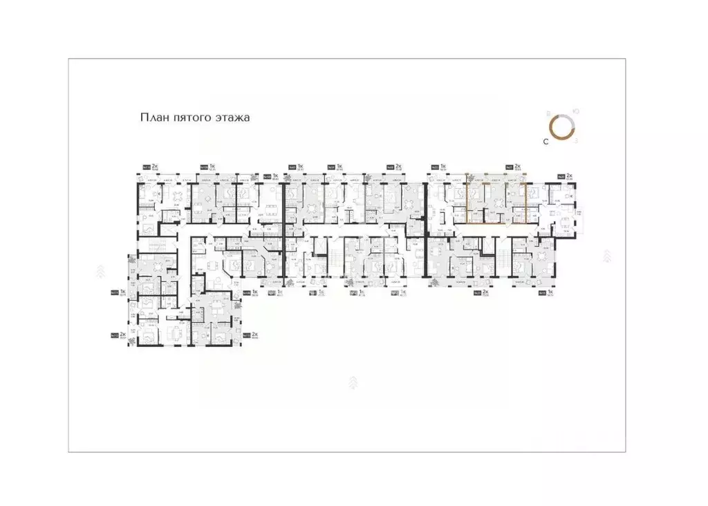 2-к кв. Калининградская область, Светлогорск Новая ул., 108-114 (70.03 ... - Фото 1