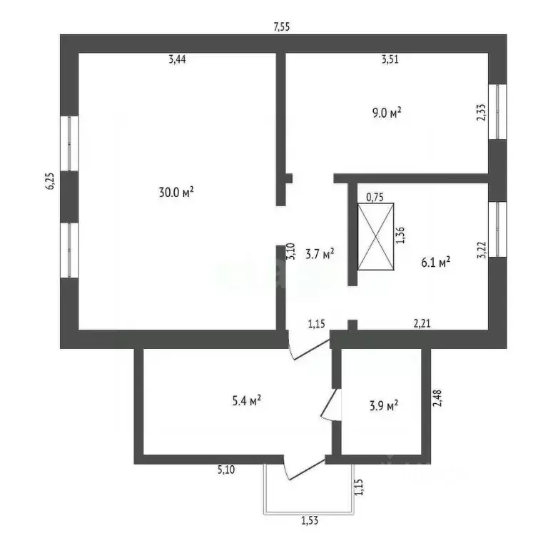 Дом в Амурская область, Ивановский муниципальный округ, с. Среднебелая ... - Фото 1