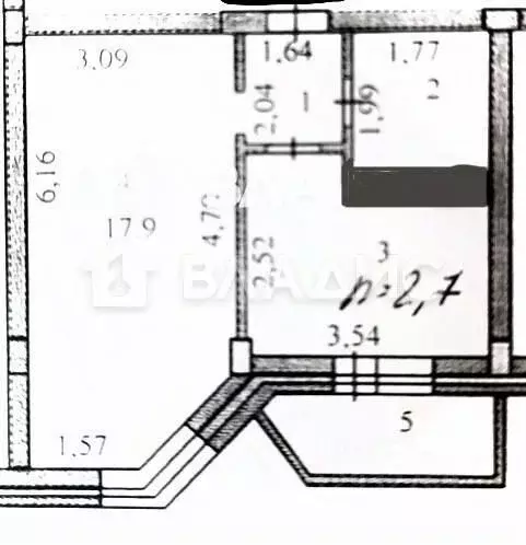 1-к кв. Пензенская область, Пенза ул. Терновского, 207 (35.0 м) - Фото 1