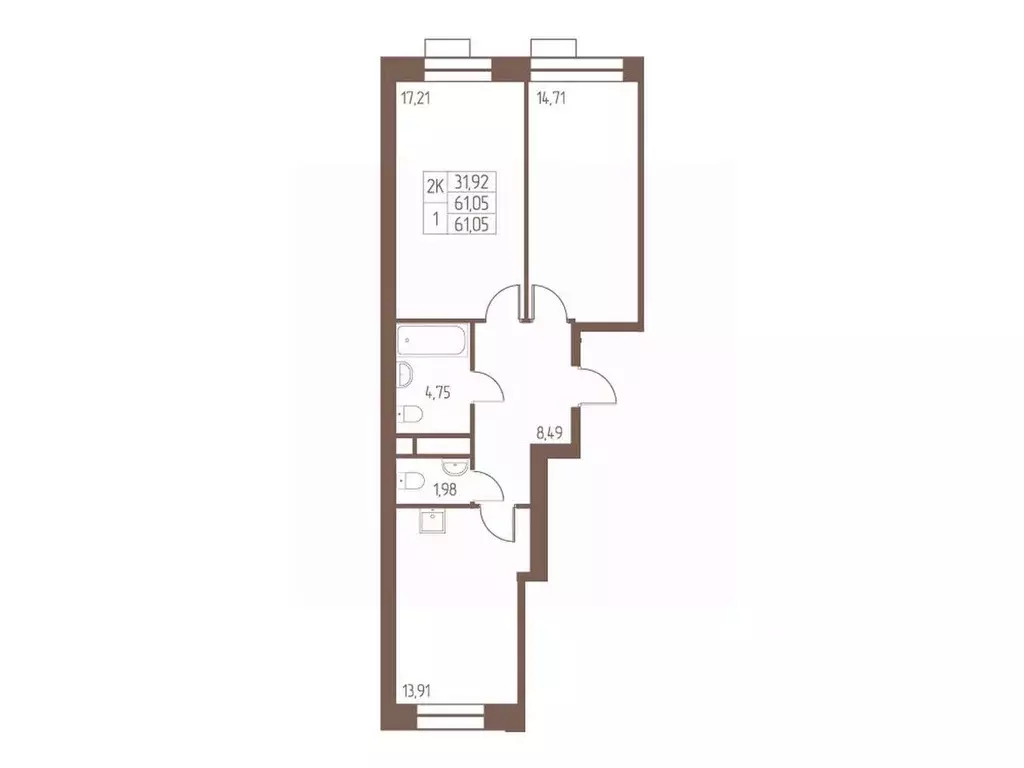 2-к кв. Московская область, Ивантеевка Пушкинский городской округ, ... - Фото 1