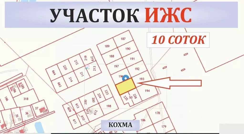 Участок в Ивановская область, Кохма  (10.0 сот.) - Фото 1