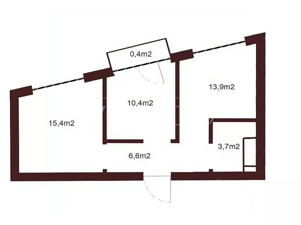 2-к кв. Москва ул. Народного Ополчения, 15К1 (51.0 м) - Фото 1