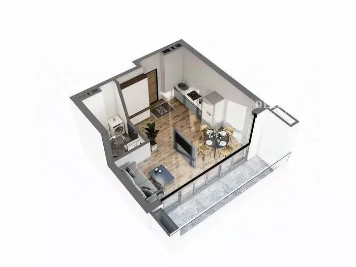 1-к кв. Крым, Ялта ул. Дражинского, 45А (40.5 м) - Фото 2