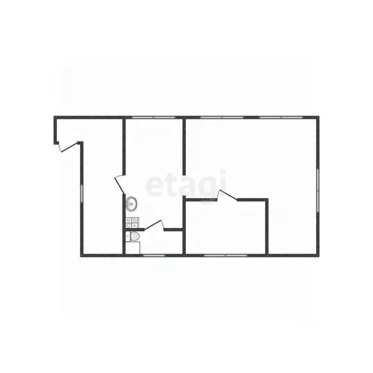 Дом в Смоленская область, Ярцево 1-я Рабочая ул., 75 (54 м) - Фото 2