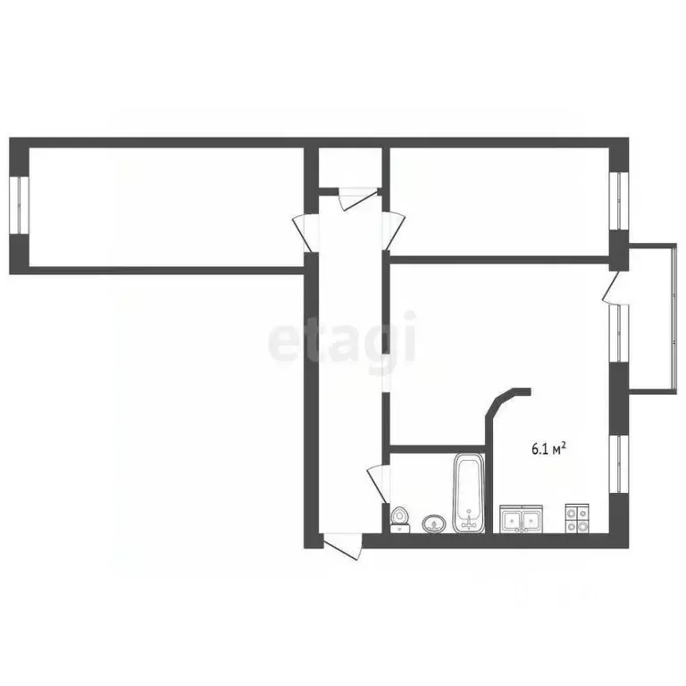 3-к кв. Марий Эл, Йошкар-Ола ул. Панфилова, 26 (55.7 м) - Фото 1