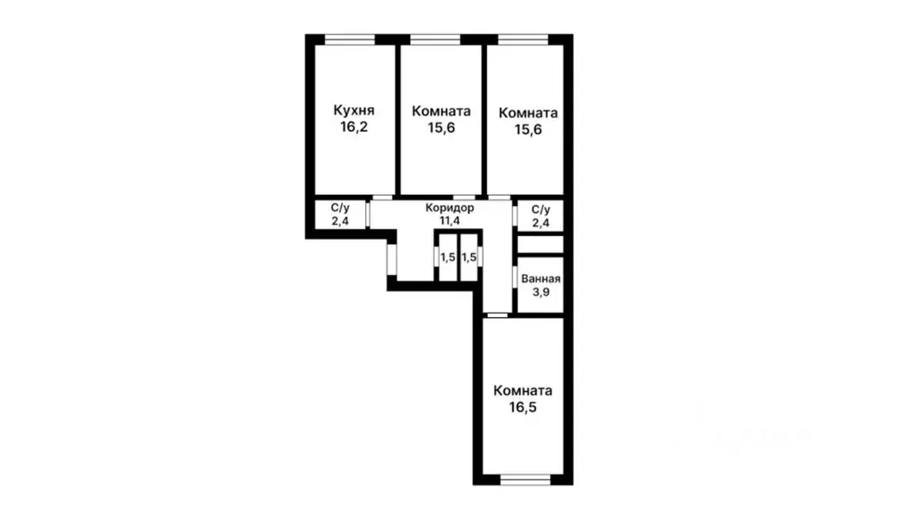 3-к кв. Москва Внуковское поселение, ул. Анны Ахматовой, 11к1 (86.0 м) - Фото 2