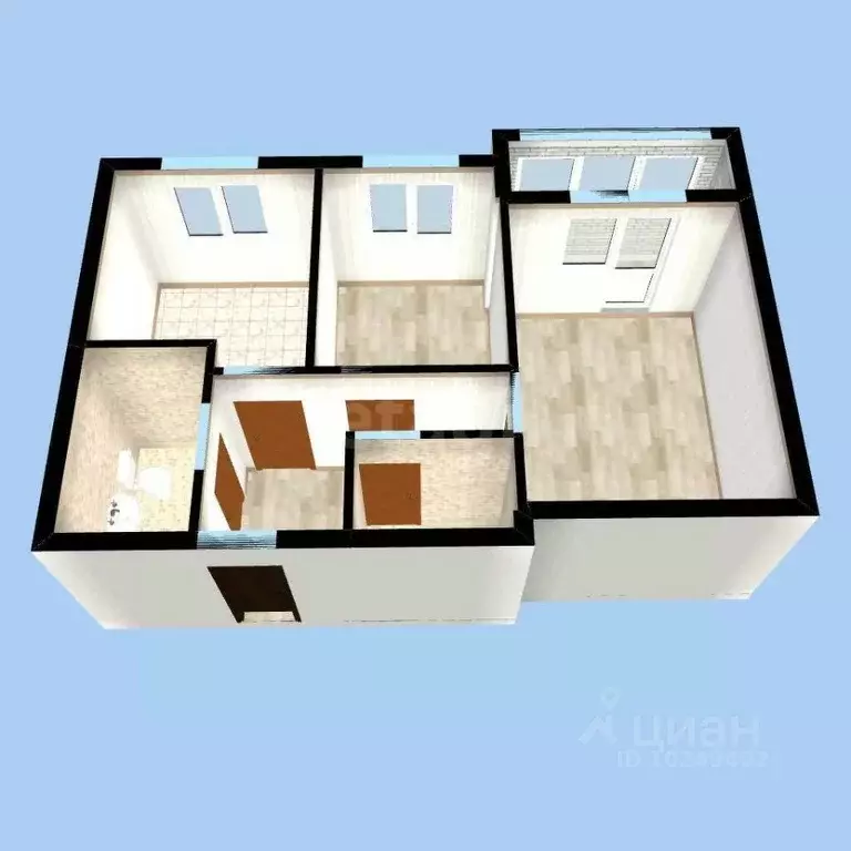 2-к кв. Башкортостан, Уфа ул. Энтузиастов, 14 (56.8 м) - Фото 2