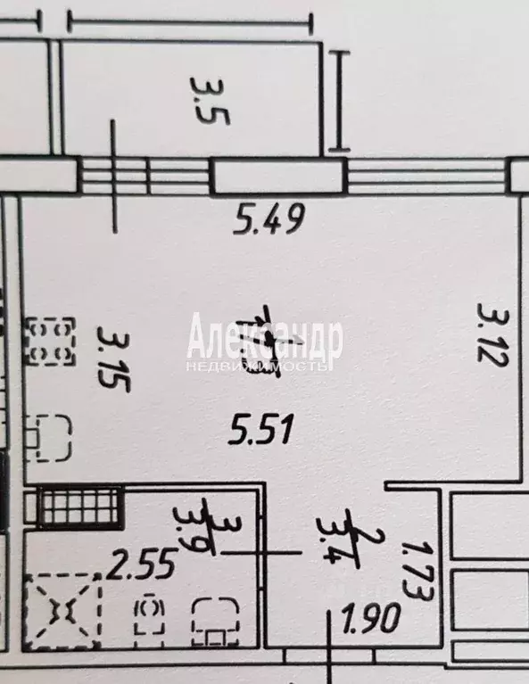 Студия Ленинградская область, Мурино Всеволожский район, просп. ... - Фото 2