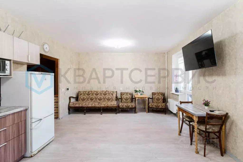 Студия Омская область, Омск ул. Леонида Маслова, 1 (33.1 м) - Фото 1