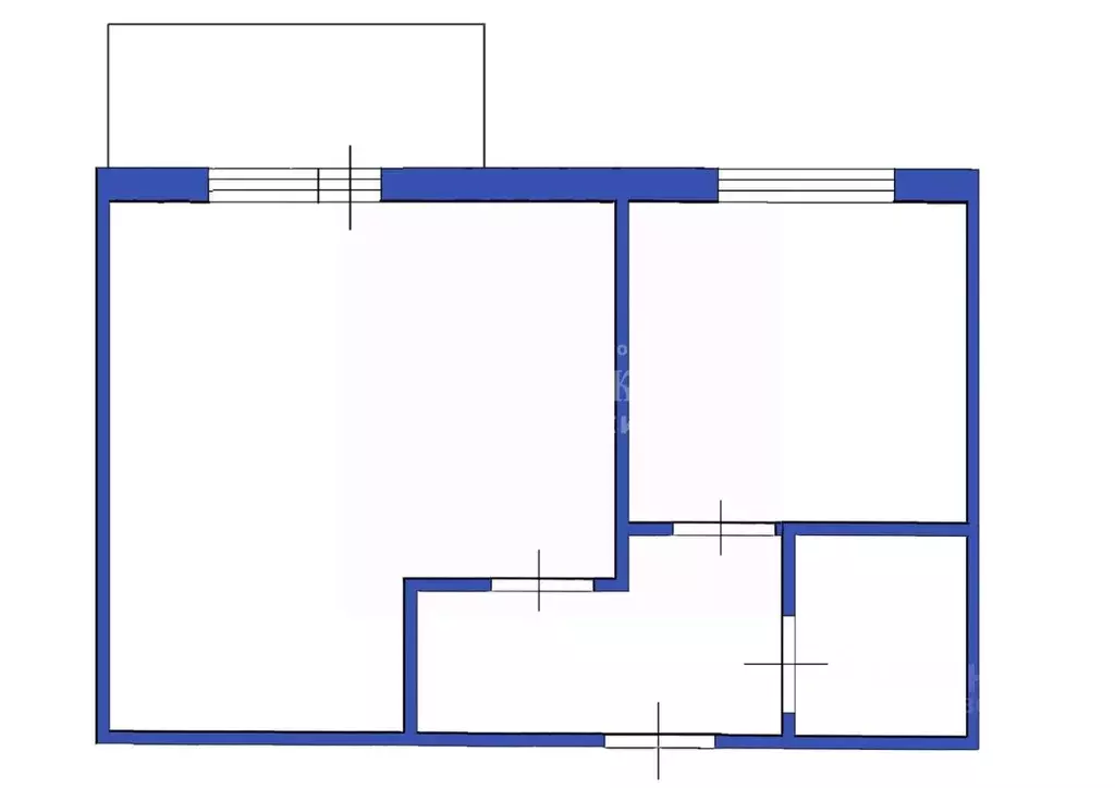 1-к кв. Кемеровская область, Ленинск-Кузнецкий ул. Горького, 19 (32.0 ... - Фото 2