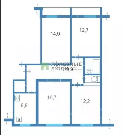 4-к кв. Тульская область, Тула ул. Бондаренко, 37 (82.0 м) - Фото 1