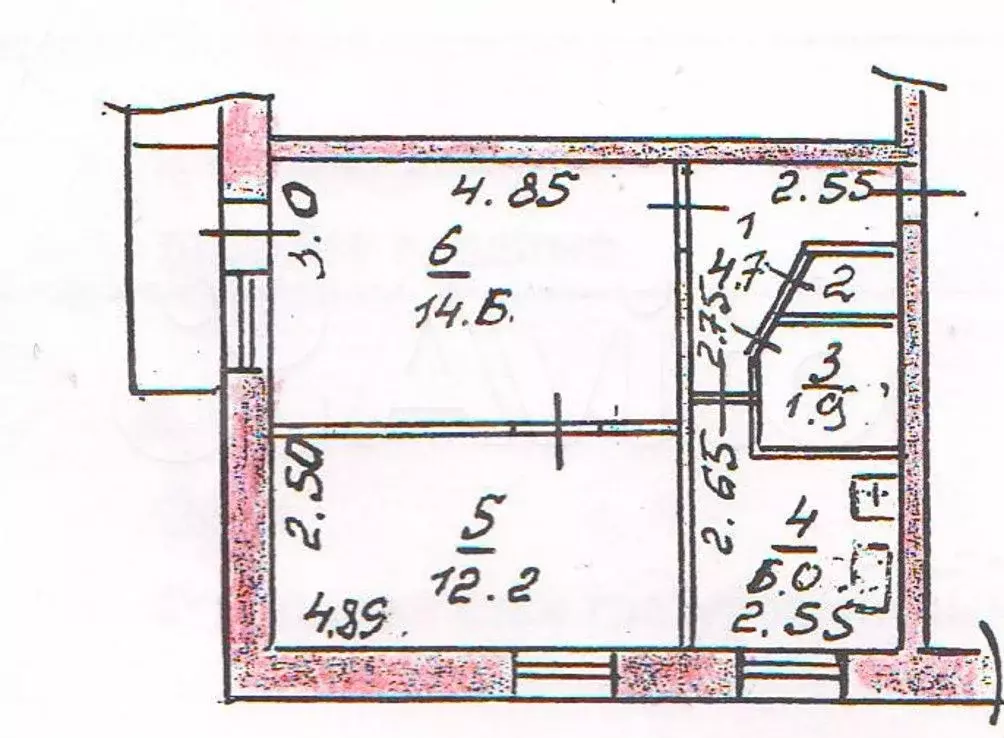 2-к. квартира, 40 м, 5/5 эт. - Фото 0
