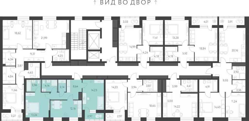 2-комнатная квартира: Екатеринбург, микрорайон Академический, ЖК ... - Фото 1