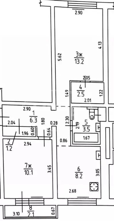 2-к кв. Калининградская область, Калининград Артиллерийская ул., 27 ... - Фото 1