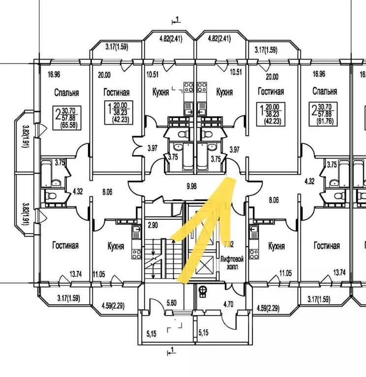 1-к кв. Московская область, Домодедово Востряково мкр, ул. Ледовская, ... - Фото 2
