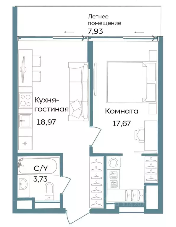 1-к кв. Крым, Саки ул. Морская (48.3 м) - Фото 0