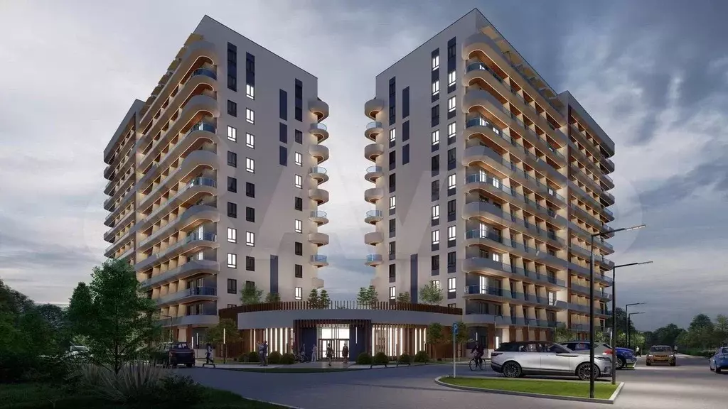 Апартаменты-студия, 27,8 м, 2/12 эт. - Фото 1