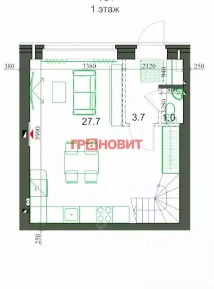 2-к кв. Новосибирская область, Новосибирский район, Мичуринский ... - Фото 2