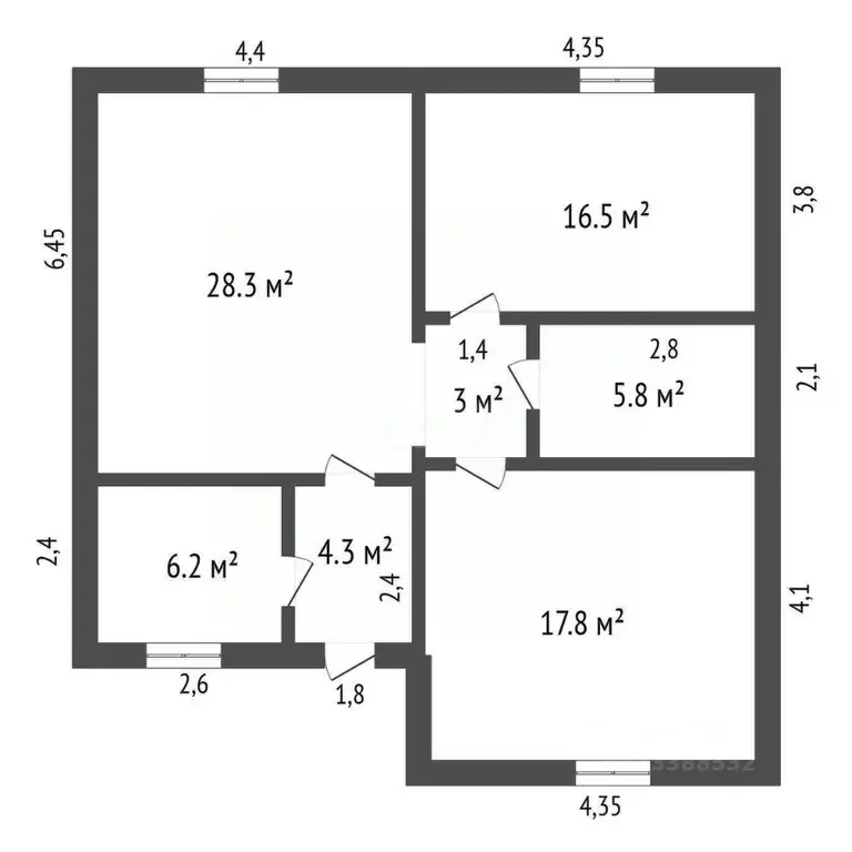 Дом в Красноярский край, Сосновоборский муниципальный округ, с. ... - Фото 2