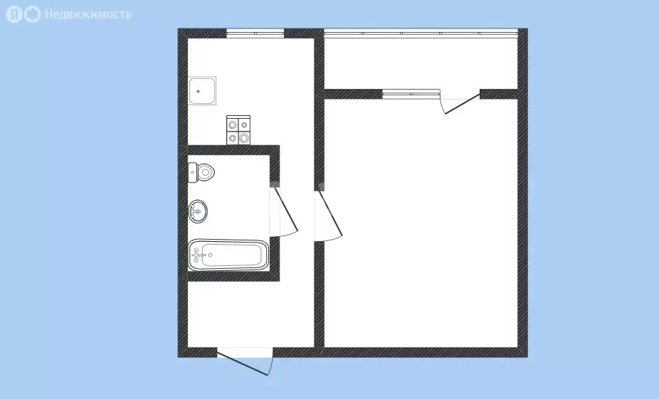 1-комнатная квартира: Черкесск, проспект Ленина, 61 (31.5 м) - Фото 1
