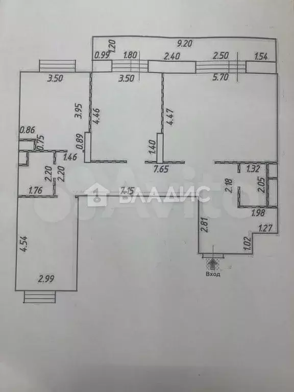 3-к. квартира, 98,6 м, 15/24 эт. - Фото 0