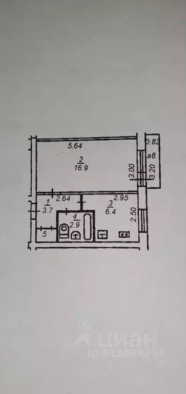 1-к кв. Рязанская область, Рязань Московский р-н, ул. Великанова, 8к1 ... - Фото 0