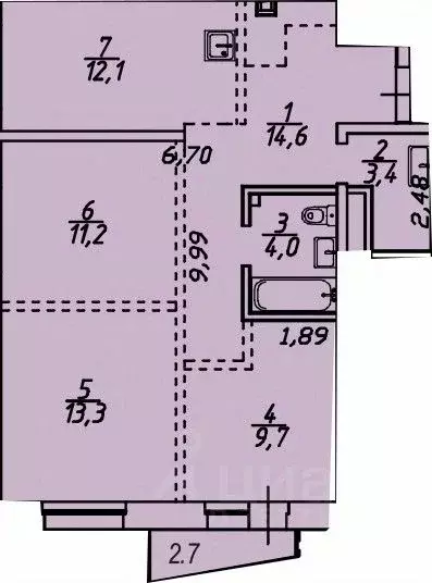 3-к кв. Иркутская область, Иркутский район, Маркова рп, Стрижи кв-л 15 ... - Фото 0