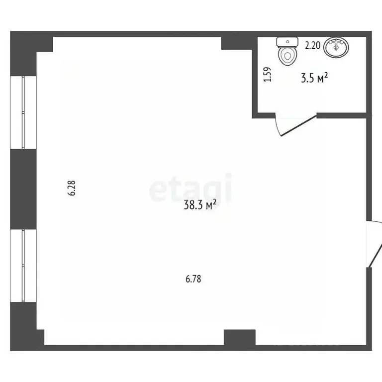 Торговая площадь в Саха (Якутия), Якутск просп. Михаила Николаева, 2/4 ... - Фото 1