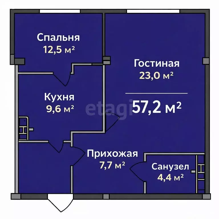 1-комнатная квартира: Махачкала, проспект Петра I, 69 (58 м) - Фото 1