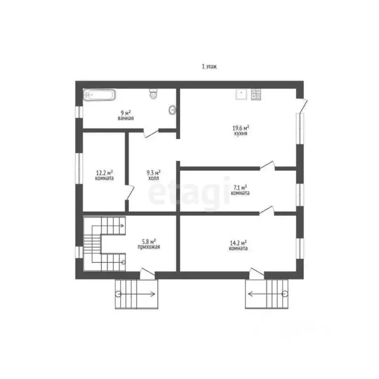 Дом в Тюменская область, Тюменский муниципальный округ, д. Решетникова ... - Фото 2