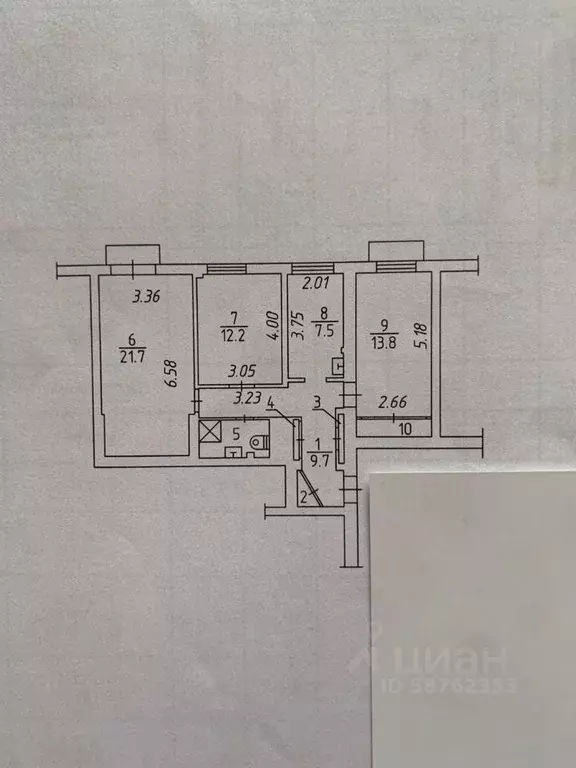 3-к кв. Кемеровская область, Новокузнецк ул. Глинки, 10 (71.0 м) - Фото 1