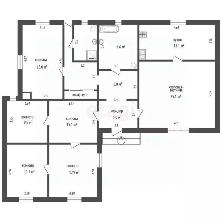 Дом в Ростовская область, Аксайский район, пос. Рассвет Комсомольская ... - Фото 1