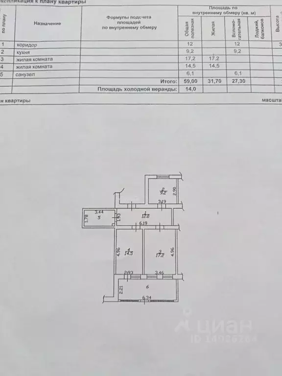 2-к кв. Белгородская область, Старый Оскол Индустриальная ул., 12 ... - Фото 2
