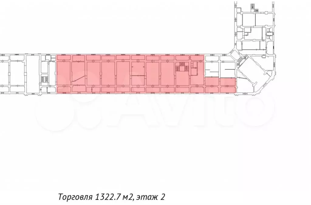 1300м в ТЦ в центре Пушкина - Фото 1