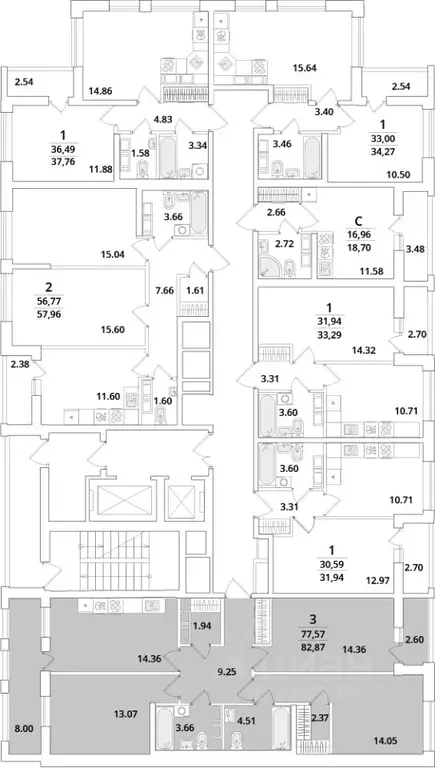 3-к кв. Санкт-Петербург Кубинская ул., 82к3с1 (84.0 м) - Фото 0