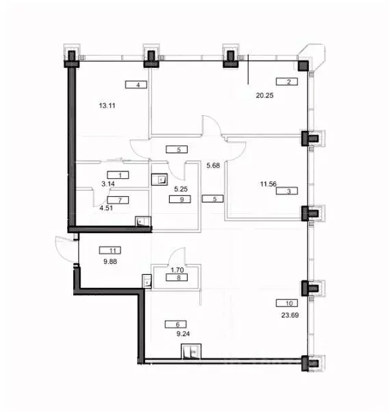 3-к кв. Москва ул. 4-я Марьиной рощи, 12К1 (108.01 м) - Фото 1