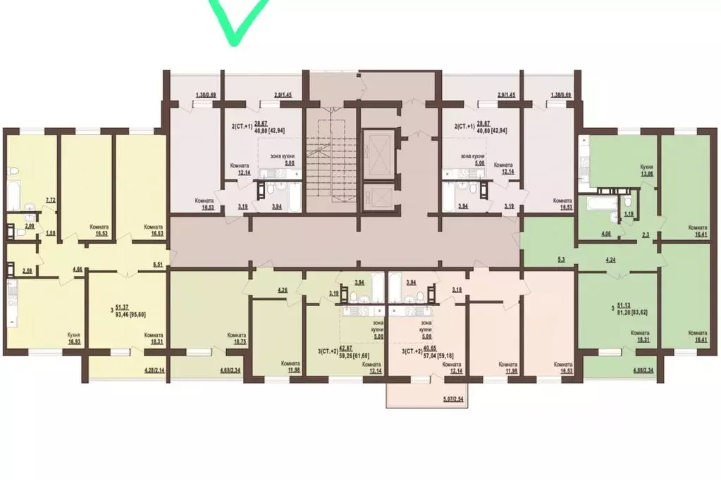 2-к кв. Челябинская область, Челябинск 48-й мкр,  (52.17 м) - Фото 0