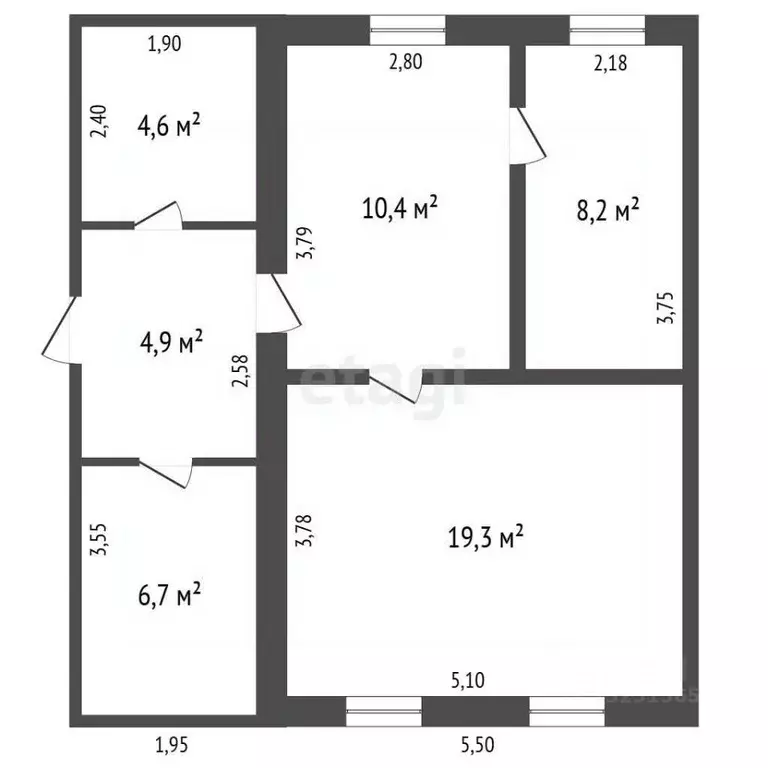 Дом в Челябинская область, Чебаркуль ул. Энгельса, 4 (50 м) - Фото 2