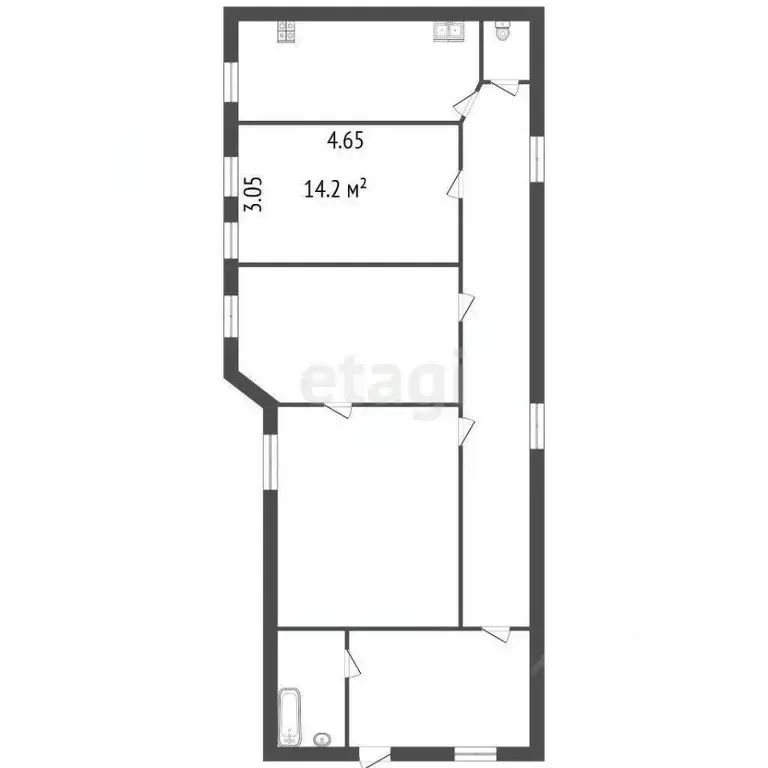 Комната Санкт-Петербург 7-я Советская ул., 8 (14.2 м) - Фото 2