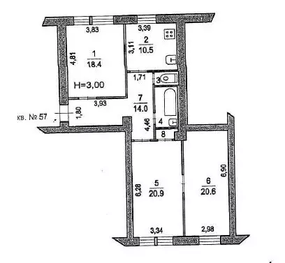 Комната Московская область, Люберцы Волковская ул., 43 (18.9 м) - Фото 1