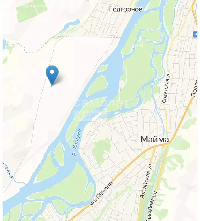 Участок в Майминский район, село Подгорное, Зелёная улица (14.3 м) - Фото 1